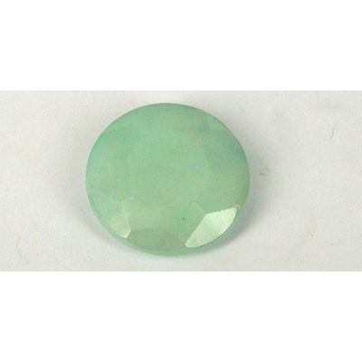 Dyed Jade Mint 40mm Faceted Flat Rd Bead