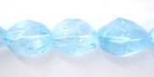Blue Topaz Polished Nugget approx 13x11mm/30 beads-beads incl pearls-Beadthemup