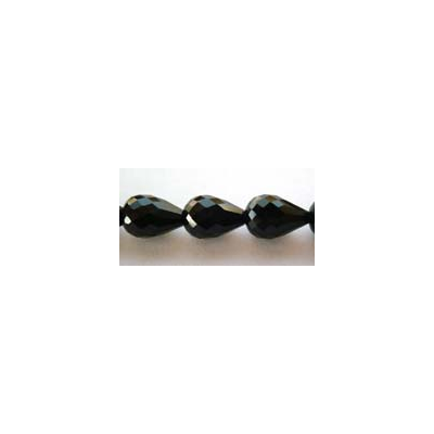 Onyx Faceted Teardrop 7x10mm beads per strand 28 Beads