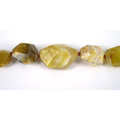 Agate Dyed Gold Fac,Grad Nugget beads per strand 17Beads