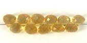 Citrine 7x6mm Faceted onion shape Bead-beads incl pearls-Beadthemup