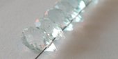 Aquamarine 6x4mm Faceted T/Drill Briltte-beads incl pearls-Beadthemup