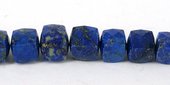 Lapis Lazuli 8mm Faceted Cube bead-beads incl pearls-Beadthemup