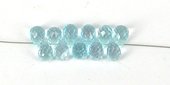 Blue Topaz 6x4mm Faceted T/Drill Briltte-beads incl pearls-Beadthemup