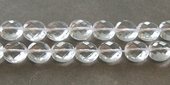 Clear Quartz 10mm Faceted Coin beads per strand 40-beads incl pearls-Beadthemup
