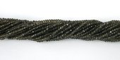 Smokey Quartz Faceted Rondel 3x2mm beads per strand 165Bead-beads incl pearls-Beadthemup