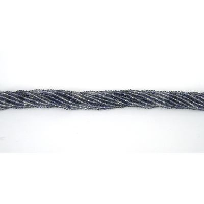 Iolite Shaded Faceted rondel 3x2mm beads per strand 185 b