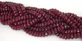Red Quartz Dyed Faceted rondel 9x5mm/84Beads-beads incl pearls-Beadthemup