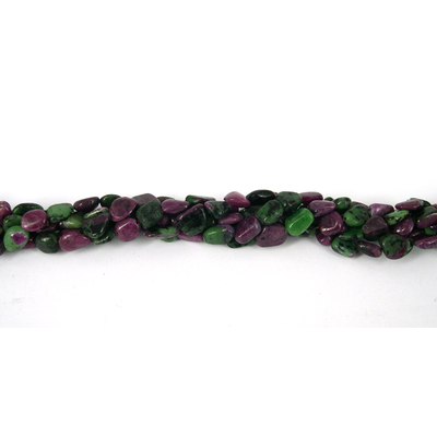 Ruby Zoisite Polished Nugget approx 10mm/38Bead
