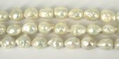 Fresh Water Pearl 14-15 Drop Baroque White EACH BEAD-beads incl pearls-Beadthemup