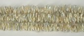 Fresh Water Pearl 18x6mm Biwa White beads per strand 170 Pearl-beads incl pearls-Beadthemup