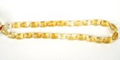 Citrine Faceted Oval Graduated to 10x15mm beads per strand 27-beads incl pearls-Beadthemup