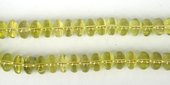 Lemon Quartz Polished  Rondel 11x7mm beads per strand 56Bead-beads incl pearls-Beadthemup