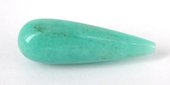 Amazonite (Peru) 10x30mm Polished Briole PAIR-beads incl pearls-Beadthemup