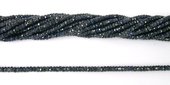 Sapphire Natural Faceted Rondel 4mm beads per strand 180-beads incl pearls-Beadthemup