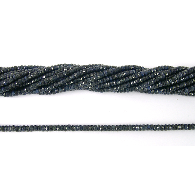 Sapphire Natural Faceted Rondel 4mm beads per strand 180