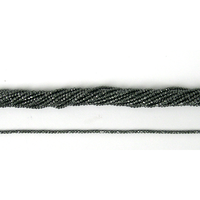 Hematite round Faceted 2mm beads per strand 190Beads