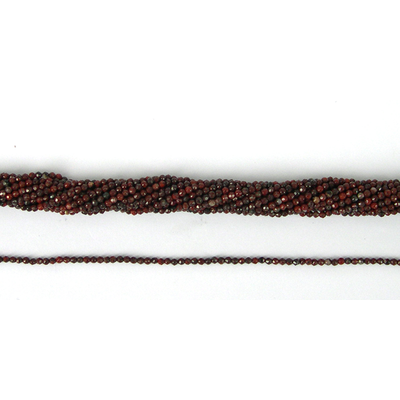 Poppy Jasper Faceted Round 2mm beads per strand 174Beads
