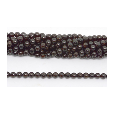 Garnet Polished Round 6mm beads per strand 60Beads