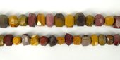 Mookaite Faceted s/drill nugget 18mm/28Beads-beads incl pearls-Beadthemup