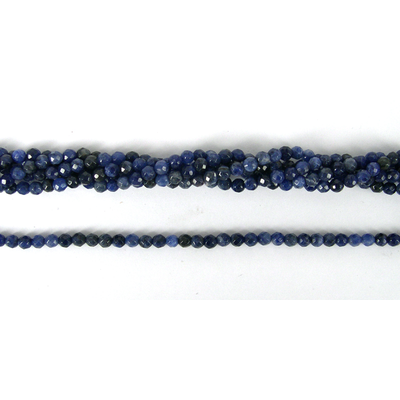 Sodalite Faceted Round 4mm beads per strand 92Beads