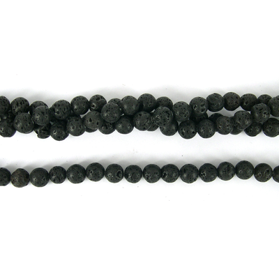 Lava Round 8mm beads per strand 50Beads
