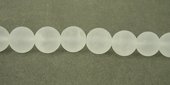 Clear Quartz Matt Round 12mm beads per strand 33Beads-beads incl pearls-Beadthemup