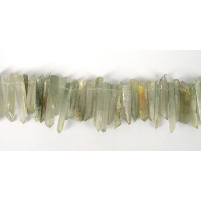 Moss Agate Points A up to 35mm beads per strand 60 Bead