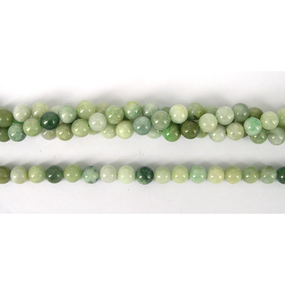 Jadeite Polished Round 8mm beads per strand 49 bead