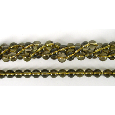Golden Smokey Quartz Polished Round 9mm beads per strand 4