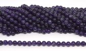Amethyst Polished Round 8mm beads per strand 45 beads-beads incl pearls-Beadthemup