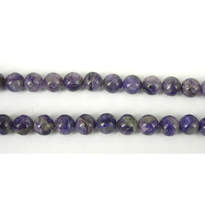 Charoite Polished Round 10mm beads per strand 40 Beads