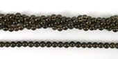 Smokey Quartz Polished Round 6mm beads per strand 66Beads-beads incl pearls-Beadthemup