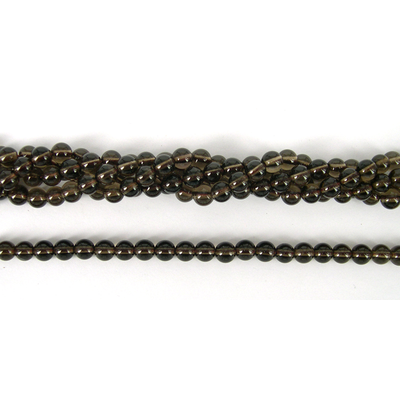Smokey Quartz Polished Round 6mm beads per strand 66Beads