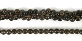Smokey Quartz Polished Round 8mm beads per strand 52Beads-beads incl pearls-Beadthemup
