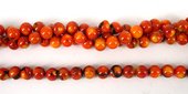 Coral AB Orange Round 10mm beads per strand 44Beads-beads incl pearls-Beadthemup