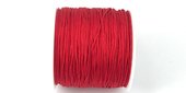 Poly Cord 1mm 50m roll Pink Red-stringing-Beadthemup