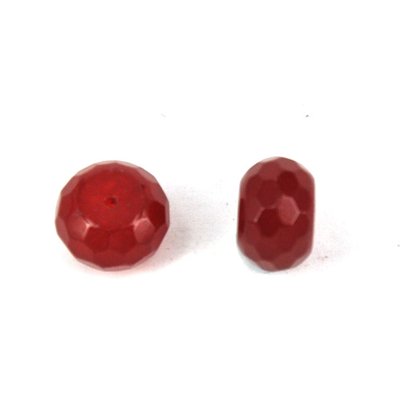 Dyed Jade 10x14mm Fac Rondel bead Red