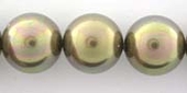 Shell Based Pearl 14mm Taupe Dark each-beads incl pearls-Beadthemup
