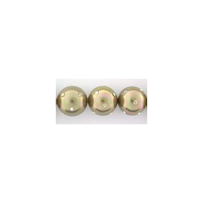 Shell Based Pearl 14mm Diamonte Taupe LT
