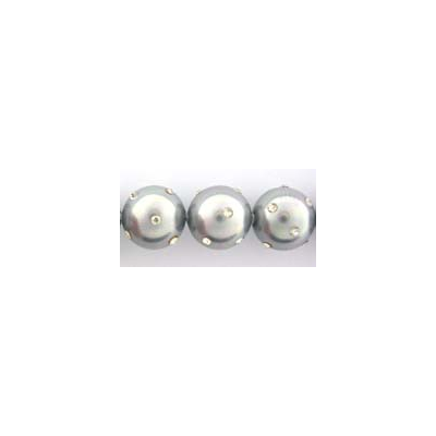 Shell Based Pearl 12mm Diamonte Grey each