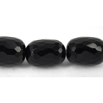Onyx 13x18mm Faceted Olive bead