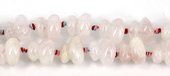 Rose Quartz 20mm double rondel strand-beads incl pearls-Beadthemup