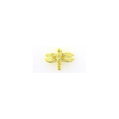 Vermeil 10x7mm Dragonfly 2 pack