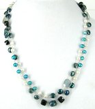 Sterling Silver Spinel, Chalcedony & Pearl-jewellery-Beadthemup