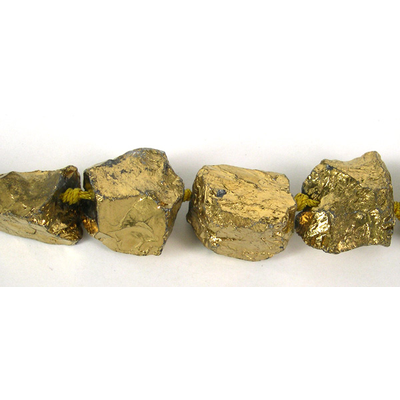 Titanium plated quartz Gold nuggets
