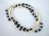 Fresh Water Pearl Knotted Necklace 160cm White/B-jewellery-Beadthemup