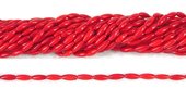 Coral Red Olive 3x9mm beads per strand 49 Beads-beads incl pearls-Beadthemup
