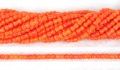 Coral Orange Peanut 3x6mm beads per strand 67 Beads-beads incl pearls-Beadthemup