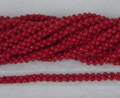 Coral Red s/Drill Peanut 3x6mm beads per strand 168 b-beads incl pearls-Beadthemup